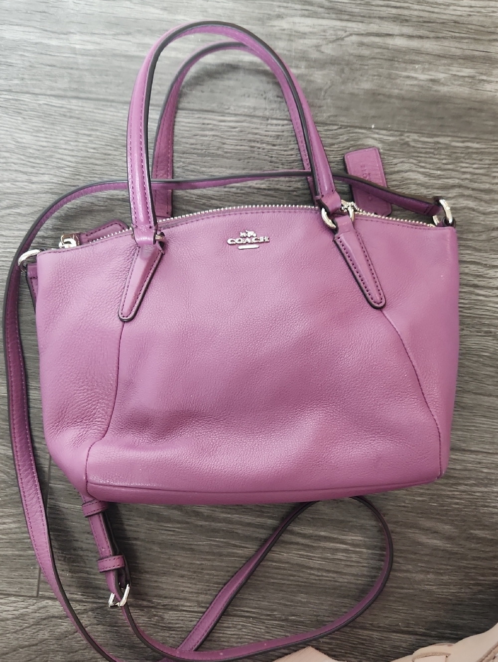 Coach Small Kelsey Purple Satchel - Picture 10 of 10